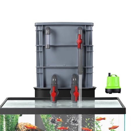 VNEKVA 3-Layer Fish Tanks Filter Box, Aquarium Filter with Pump and Filter Media, Suitable for 20-150 Gallon Large Fish Tanks and Outdoor Small Fish Ponds price history and forecast - VNEKVA GLQ2