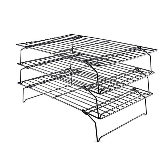 3 Layer Foldable Cake Cooling Rack Grid Baking Tray for Cake Pastry Bread Meat