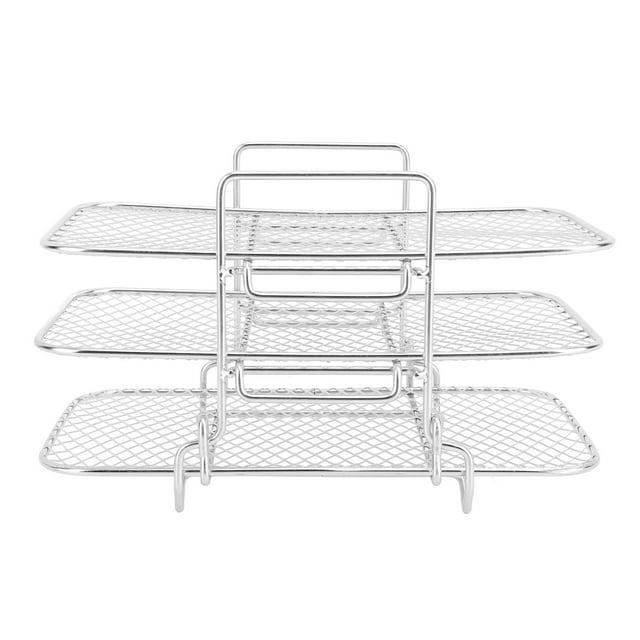 3 Layer Fryer Rack Stainless Steel Stackable Grill Rack 3 Tier Baking