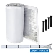 3-Layer HVAC Copper Pipe Insulation Cover, 600D Oxford AC Pipe Insulation Cover for Outside, Flexible Copper Line Insulation Sleeve for Central Air Conditioning Mini Splits, 72 x 10.2"