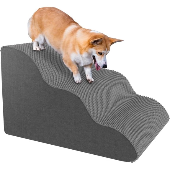 3 Layer High Density Foam Pet Stairs Waterproof Non Slip Steps For Small Dogs Cats