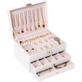 thumbnail image 1 of 3 Layer Jewelry Box, Jewelry Holder Organizer with Jewelry Organizer Drawer, Large Jewelry Boxes & Organizer with Earring Organizer, Lockable..., 1 of 7