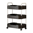thumbnail image 1 of 3-Layer Kitchen Storage Cart with Handles,Bathroom Toiletries Organizer Rack,Multi-Purpose Utility Cart for Home, 1 of 6