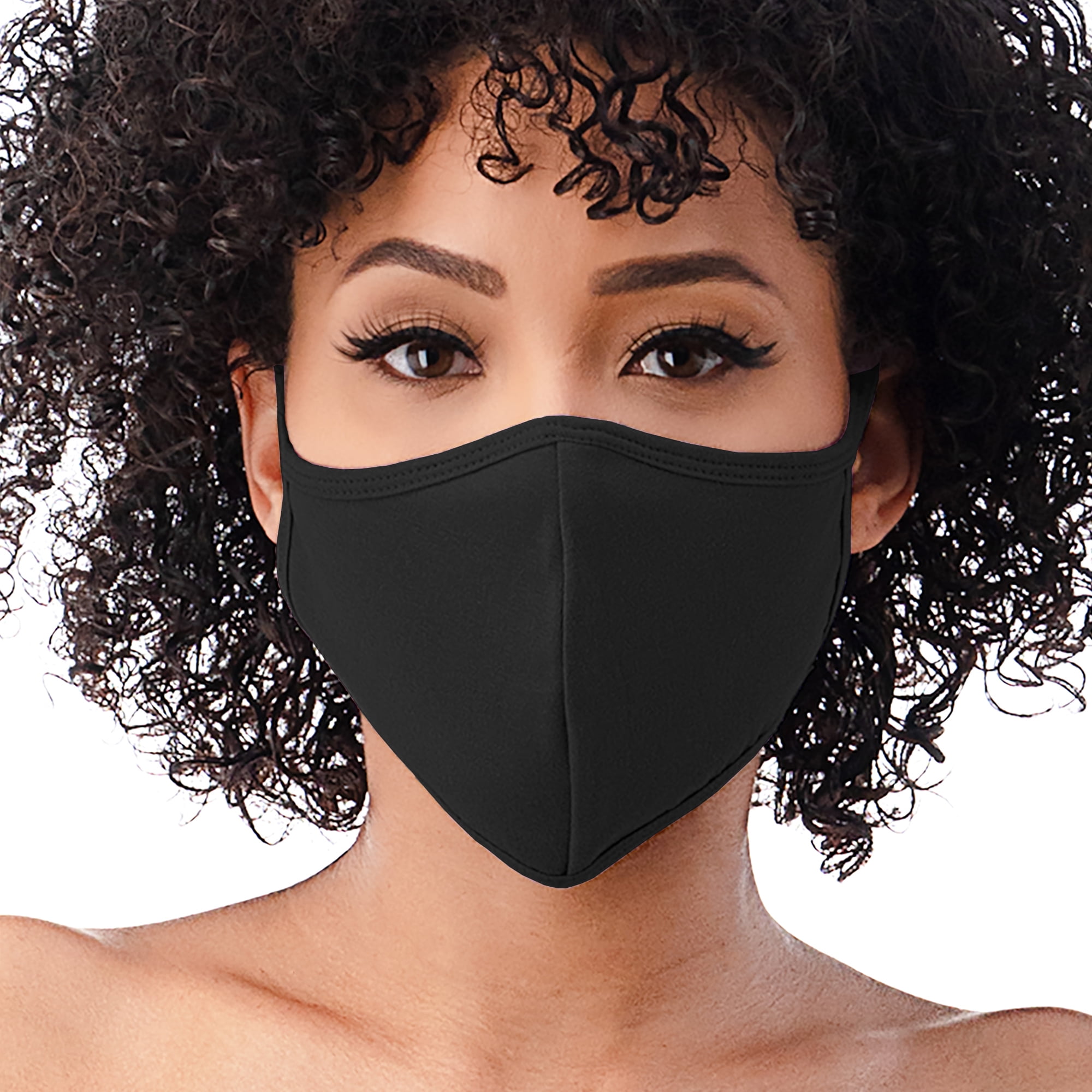 3 Layer Mouth Mask 95 cotton 5 Spandex, Men Women Adult Unisex Cotton ...
