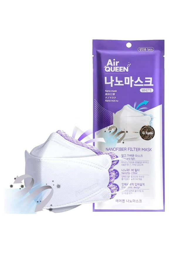 3-Layer Nano-Filter Face Mask for Adults, 70 Pack White, Lightweight and Breathable Face Mask with Soft and Elastic Ear Loop, Reusable Face Mask