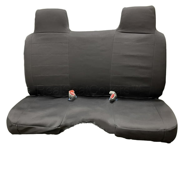 3 Layer Neoprene Waterproof Seat Cover for 1985 - 1995 Toyota Pickup Bench Notched Cushion (Black)