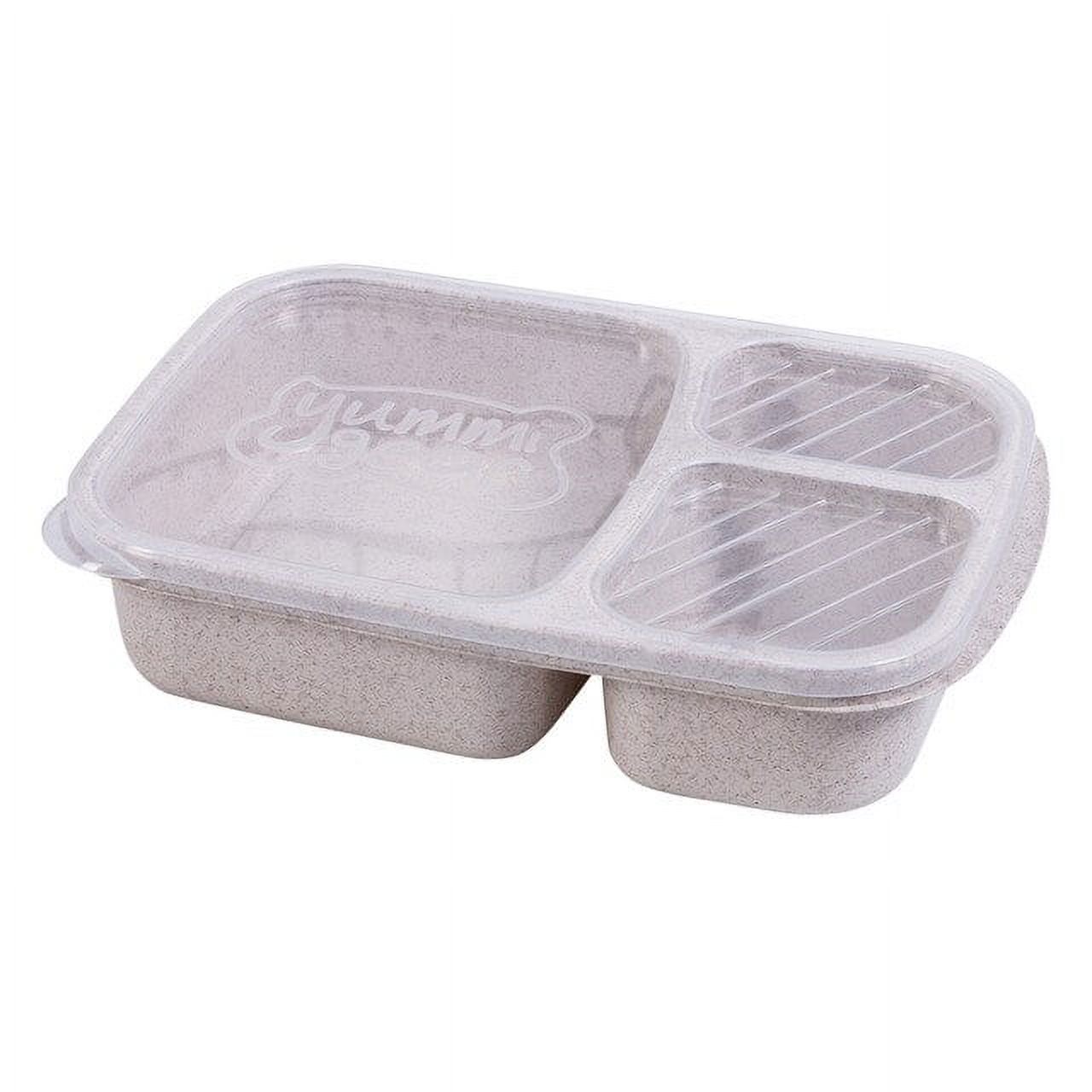 3 Layer Plastic Lunch Box Food Container Bento Lunch Boxes With 3-Compartment Microwave Picnic Food Container Storage Box - image 1 of 5