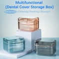 thumbnail image 1 of 3-Layer Portable Denture Box with Filter | Denture Cup, Retainer & Mouth Guard Travel Case | Soaking, Cleaning & Storage Container for Braces & Aligners, 1 of 8