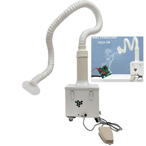3-Layer Purification Small Welding Smoke Purifier Portable Foot-Operated AC12V 12W