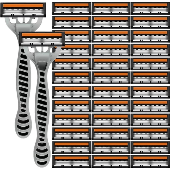 Set Razor Walmart 3-Layer Razor Head Manual Shaver, Blade Razor Safety Shaving Beard ...