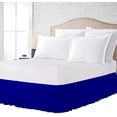 thumbnail image 1 of 3 Layer Ruffled Bedskirt, Essy Care - 100% Microfiber Fabric, 3 Layer Ruffled Bed Skirt Full XXL Size College 3 Layer Ruffled Bed Skirt 14" Drop - Royal Blue Solid., 1 of 2