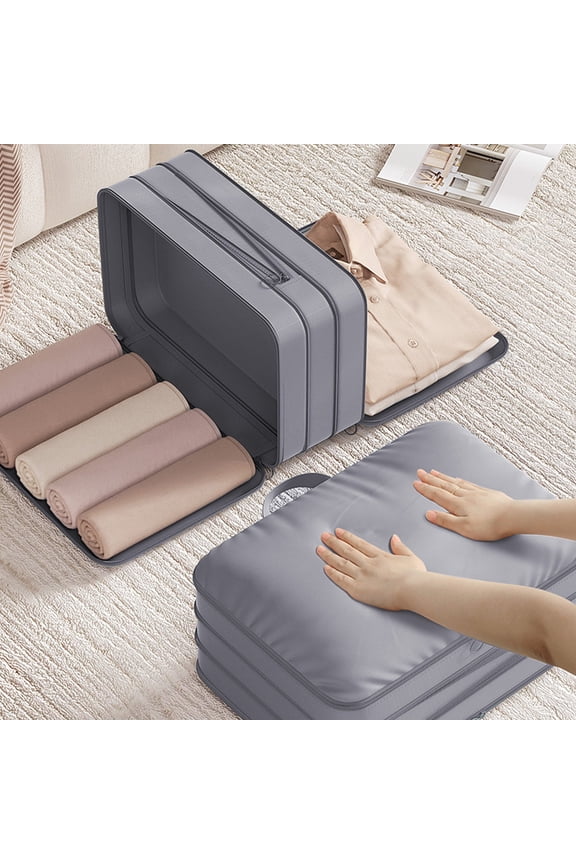 3-Layer Space Saving Compression Organizer Storage Bag, Multifunctional Storage Bag for Comforters, Clothes, Blankets, Home Storage Bag