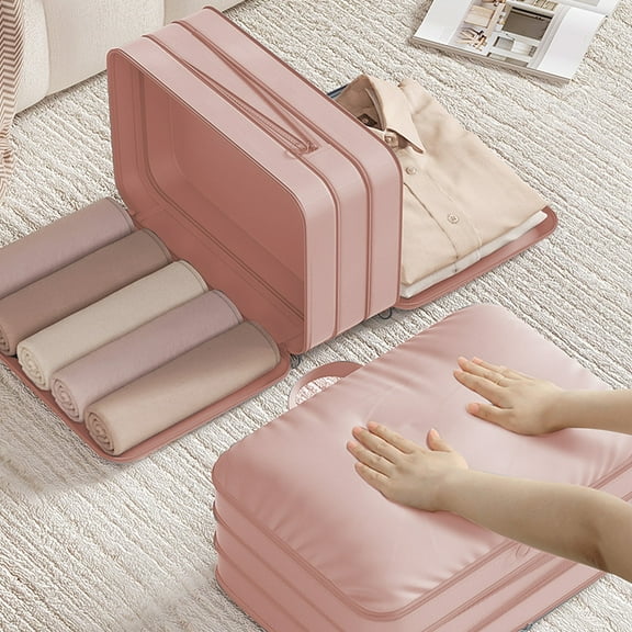 3-Layer Space Saving Compression Organizer Storage Bag, Multifunctional Storage Bag for Comforters, Clothes, Blankets, Home Storage Bag