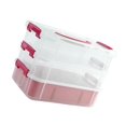thumbnail image 1 of 3 Layer Stacking Box Large Capacity Storage Box Practical Storage Container, 1 of 12