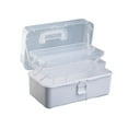 thumbnail image 1 of 3 Layer Storage Box Multifunction Organizers with Handle Storage Case Dust-Proof Storage Organizers Tool Box for Paints, 1 of 14