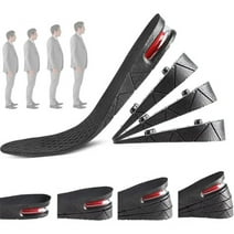 3-Layer Unisex Height High Increase Shoe Insoles Lifts for Men Women Shoe Pad Lift Kit Air Cushion Heel Inserts 3 Layer