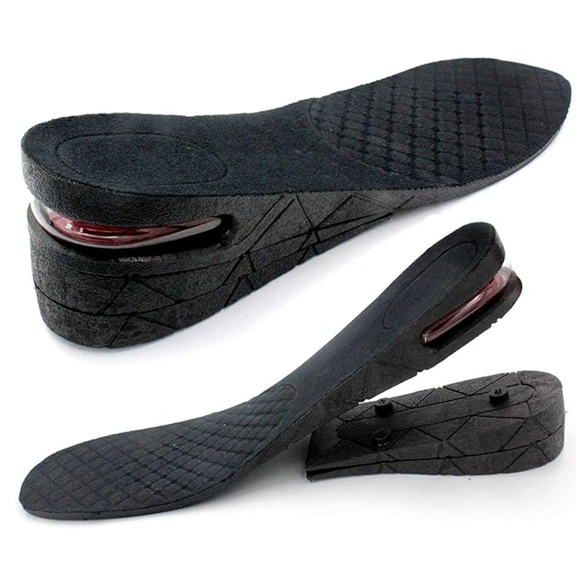 3 Layer Unisex Invisible Height Increase Insoles Heel Lift Taller Shoe Inserts Walmart Business Supplies
