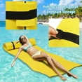 thumbnail image 1 of 3-Layer Water Floating Mat Foam Pad for Lake, 83" x 26" Tear-Resistant Relaxing Foam Raft Lily Pad for Pool River Ocean Outdoor Water Activities, Yellow, 1 of 9
