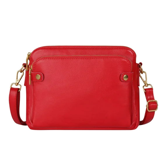 3-Layer Waterproof Leather Crossbody Shoulder Bag | Collapsible Foldable Travel Bag | Large Capacity Unisex Nylon Backpack for Outdoor, Gym & Daily Use