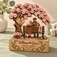 3 Layer Wooden Block Cherry Blossom Love Tree Decor for Anniversary ...