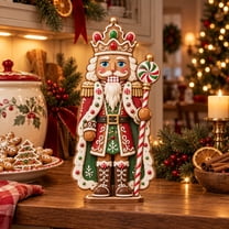 3 Layer Wooden Block Christmas Caroler Nutcracker Tabletop Display for ...