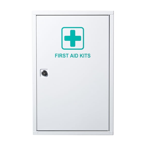 3-Layer first aid cabinet, can hold 1000 pieces of gauze, wall-mounted metal housing, OSHA and ANSI 2015 Class A, industrial workplace emergency kit