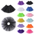 thumbnail image 1 of 3 Layered Girls Star Sparkle Tulle Tutus Skirts Princess Ballet Dance Party Dress for Girls Women Purple, 1 of 9
