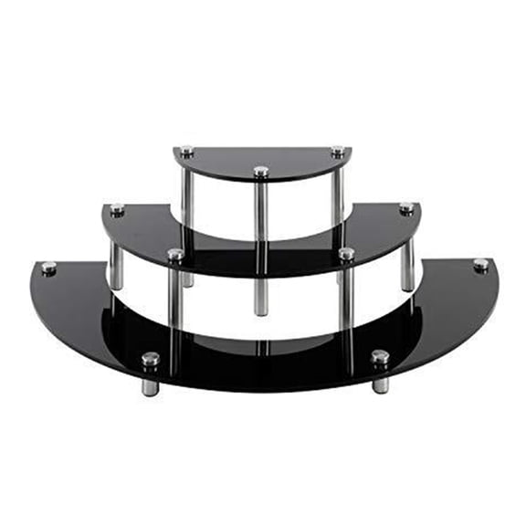 3 Layers Clear Acrylic Display Riser Holder Rack Dessert Cupcakes Cosmetic Stands Organizer Serving Platter