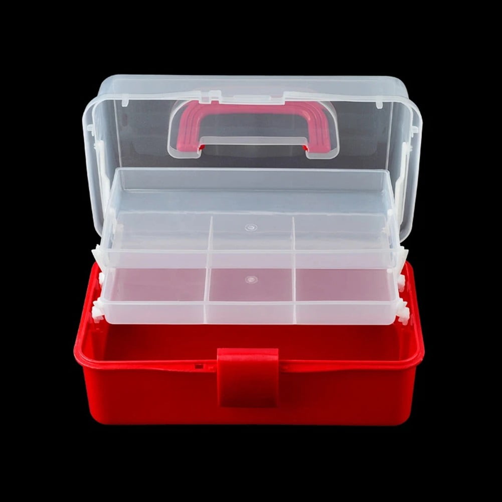3 Layers Fishing Tackle Box Organizer Storage Box Cantilever Box Multifunctional A Fangkenuo