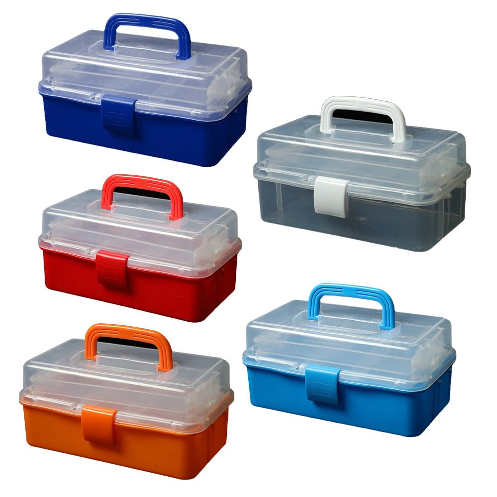 3 Layers Fishing Tackle Box Organizer Storage Box Cantilever Box Multifunctional D Fangkenuo