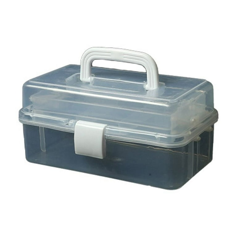 3 Layers Fishing Tackle Box Organizer Storage Box Cantilever Box  Multifunctional E