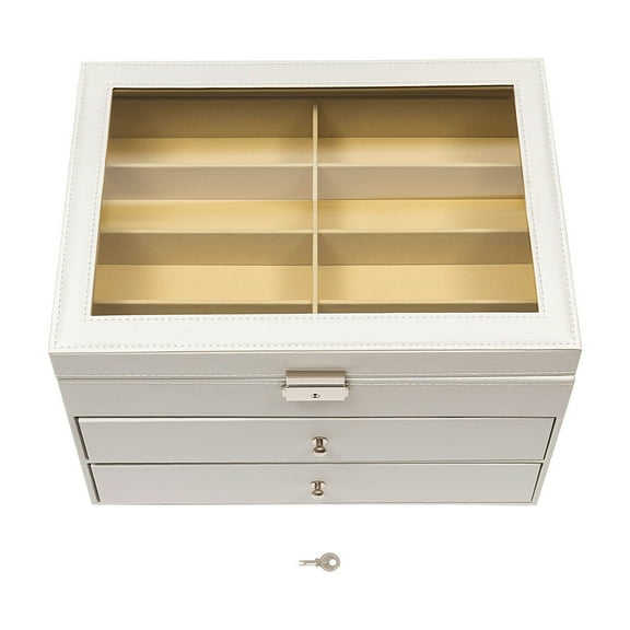 3 Layers Glasses Storage 24 Slots Display Case Organizer Box for Sunglasses Eyeglass Gift