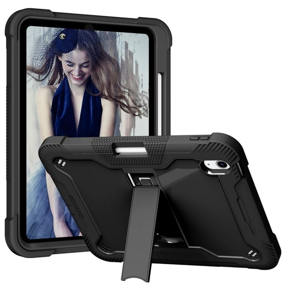 3 Layers Multi-Functional Case For iPad (A16) 11th / 10th Generation Shockproof Cover Built-in Kickstand & Pencil Holder