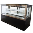 thumbnail image 1 of 3 Layers Refrigerated Cake Showcase Countertop Commercial Fruit Cake Display Cabinet with Defrost and Humidifier Function and LED Light 220V Black, 1 of 8