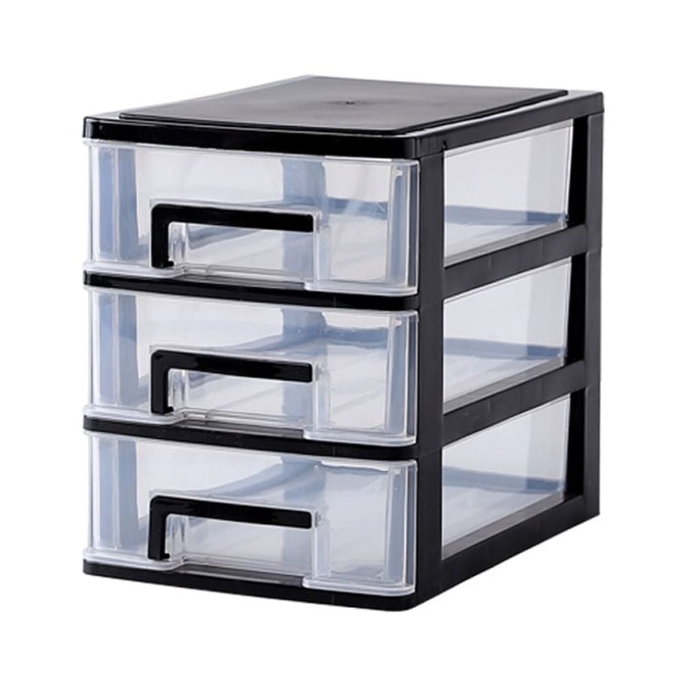 6 Layer Drawer Desk Storage Box Plastic Document Sundries Holder Cosmetic Cabinet  Storage Organizer Desktop Makeup Organizer Box