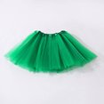 thumbnail image 1 of 3 Layers Tutu for Toddler Girls Tulle Ballet Dance Skirts Princess Fluffy Kids Dress up Birthday Party Green, 1 of 7