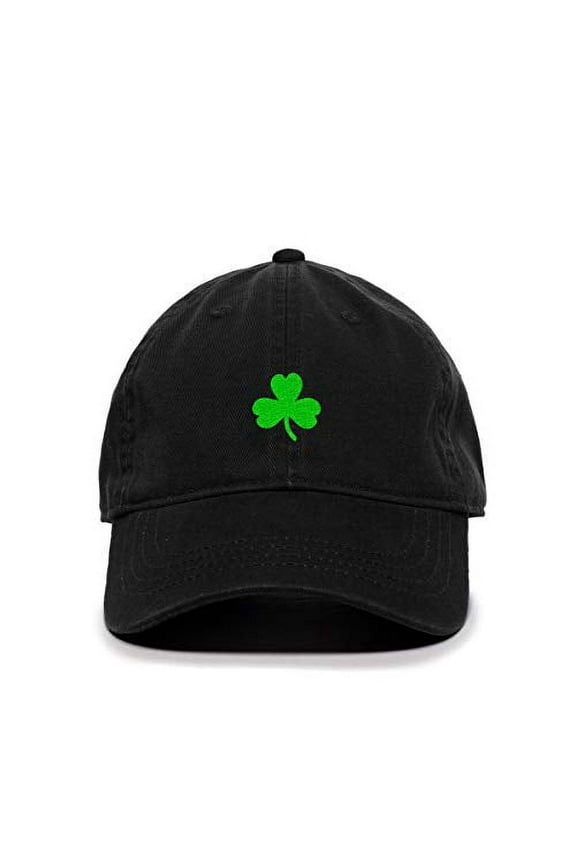 3 Leaf Clover Shamrock Baseball Cap Embroidered Cotton Adjustable Dad Hat