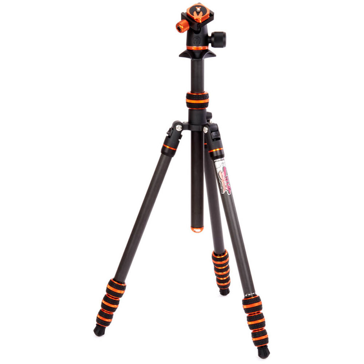 3 Legged Thing Punks Billy 2.0 Carbon Fibre Travel-Friendly Tripod - Compact & Adjustable Camera Tripod with Three Detachable Legs