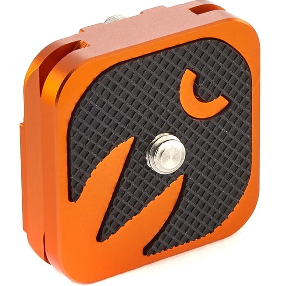 3 Legged Thing QR4-EQ 38x38mm (1.49x1.49") Arca Quick Release, Orange Anodized