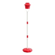 3 Level Adjustable Heights Bubble Machine,47 Bubble Blower Maker with Lights & Music Rechargeable Automatic Bubble Stand Machine with Remote for Party Birthday, 50ml Solution Included Red