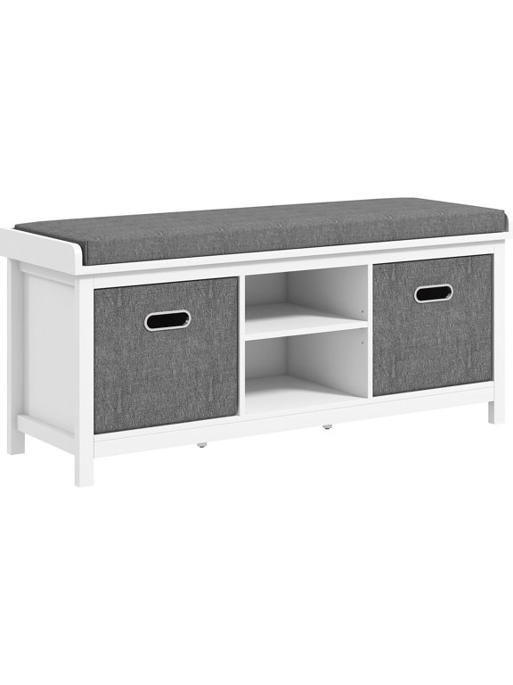 3 - Level Adjustable Shelf Shoe Bench / Easy Accommodation for Ankle Boots