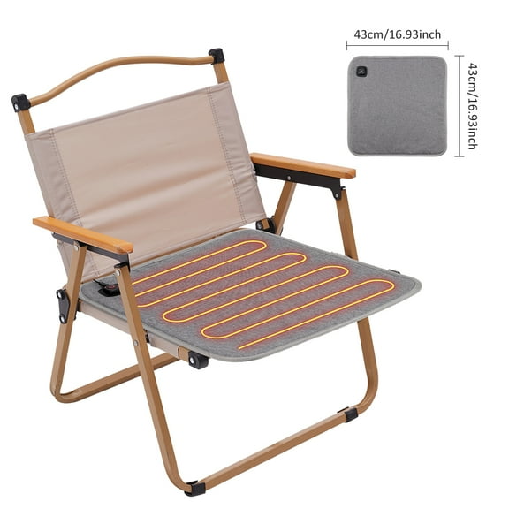 3-Level Adjustable Temperature USB-Heated Cushion - Washable & Waterproof Electric Heating Pad, Soft Comfortable Heating Pads for Home Sofa, Office Chair Outdoor Travel Use, Fast Heating