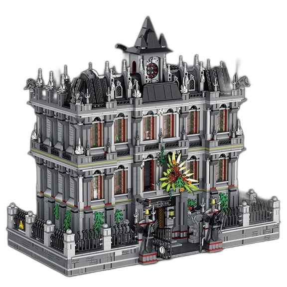 3-Level Lunatic Asylum Hospital Building Blocks Set | 7,500-Pieces | GJ-LA