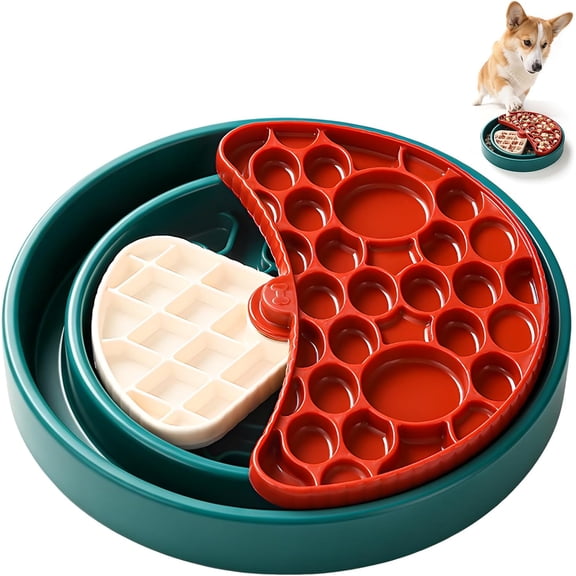 3-Level Slow Feeder Dog Bowl