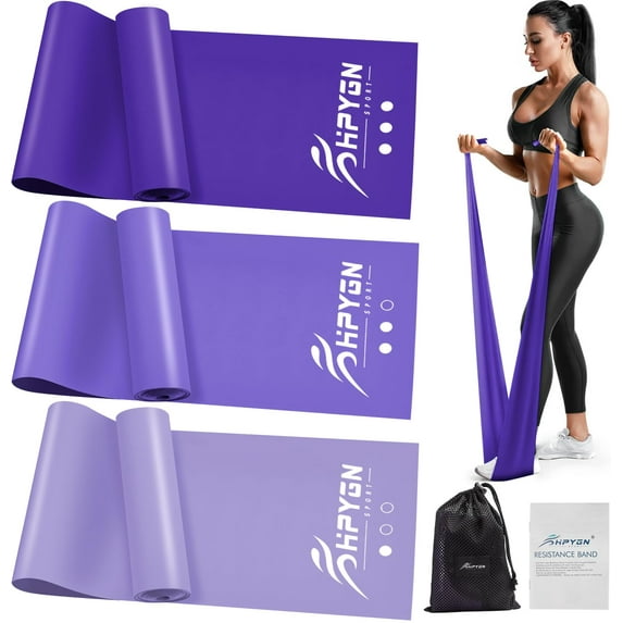 3 Levels Non-Latex Exercise Bands for Physical Therapy & Yoga ...
