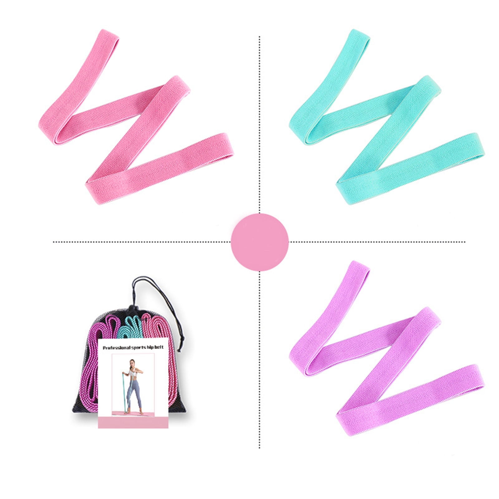 3 Levels Resistance Bands for Arms Back Shoulders Legs and Butt