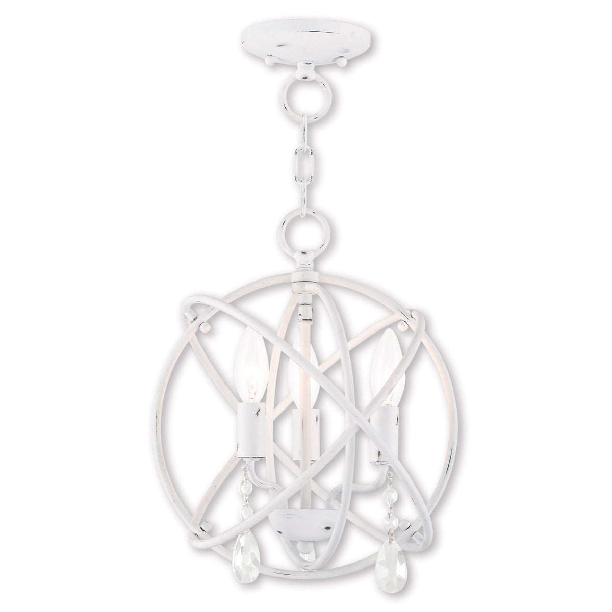 3 Light AW Mini Chandelier/Ceiling Light fixture with Steel base material