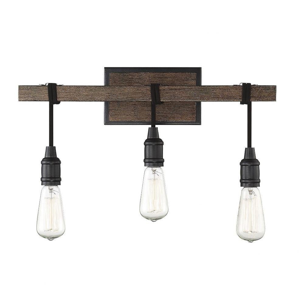 Durango Nickel 3-Light Rustic Industrial Vanity Fixture