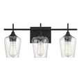 thumbnail image 1 of 3 Light Bath Bar-Transitional Style with Contemporary and Bohemian Inspirations-9 inches Tall By 21 inches Wide-Black Finish Bailey Street Home, 1 of 3