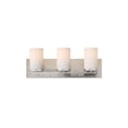 thumbnail image 1 of Lateral 3 - Light Satin Nickel/Silver Transitional Incandescent Glass And Steel Wall Sconce, 1 of 7